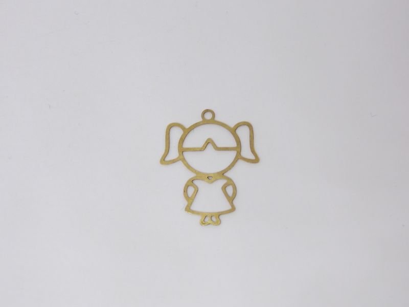 Photo-etched Girl Openwork 18mm