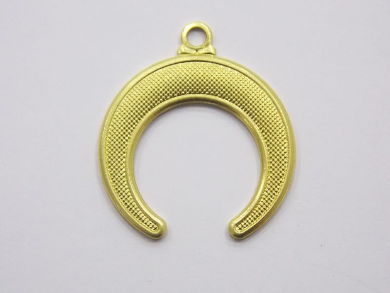 Horn Boho 20mm with Bail Textured for resin(1-307 Nova 4)