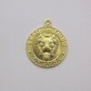 Round 20mm Lion of Tribe of Judah with 1 Bail