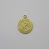Round 12mm Textured Zodiac Sign Sagittarius with 1 Bail