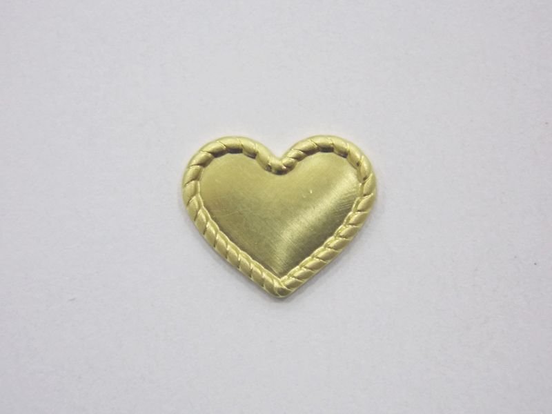 Heart 12mm Edge Twisted for Resin without Bail (5-2261nova)