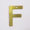 Photo-etched Letter F Plain 20mm with 1 Hole