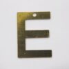 Photo-etched Letter E Plain 20mm with 1 Hole