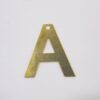 Photo-etched Letter A Plain 20mm with 1 Hole