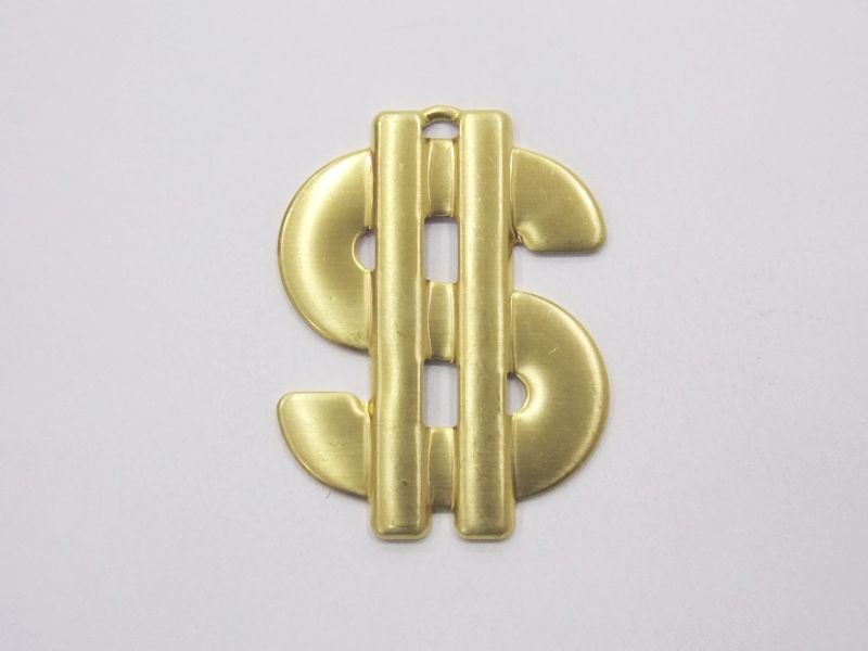 Pendant Dollar Sign Openwork 35mm