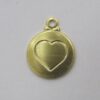 Round Plain 11mm with Heart with 1 Bail (1-543nova3)