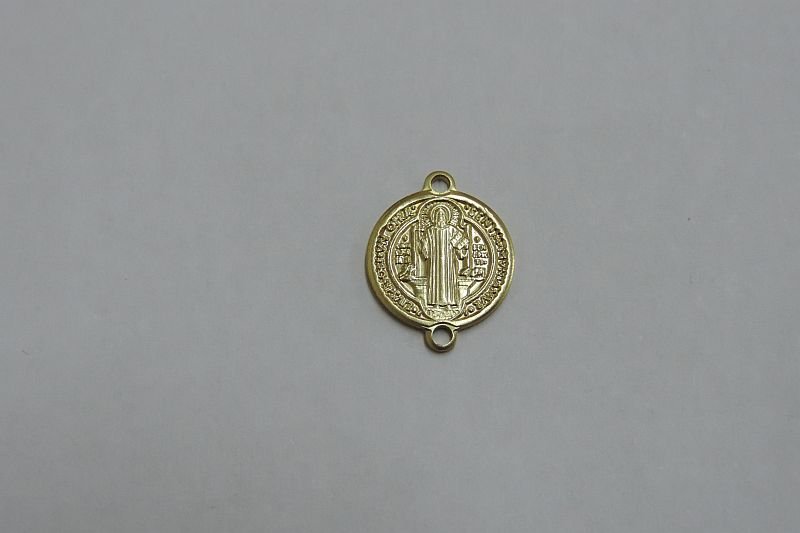 Round 12mm with Saint Benedict 1 Bail Top 1 Bottom