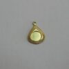 Drop 13mm Edge Diamond-cut for Stone with Bail