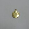 Round Zodiac Sign Aries 11mm Plain with Symbol Textured