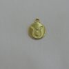 Round Zodiac Sign Taurus 11mm Plain with Symbol Textured