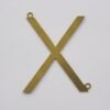 Photo-etched Letter X with 2 Bail 35mm
