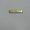 Plate Love with Heart 20x4mm with 2 Hole