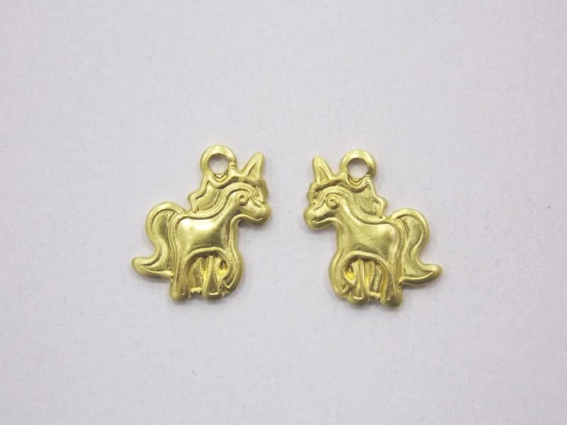 Pendant Unicorn 8mm with Bail (separate Side)