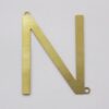 Photo-etched Letter N with 2 Bail 35mm