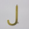 Photo-etched Letter J with 2 Bail 35mm