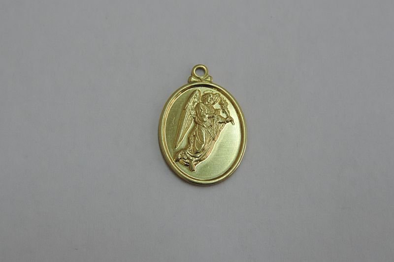 Oval 15,5x22,5 with Angel Gabriel with Bail