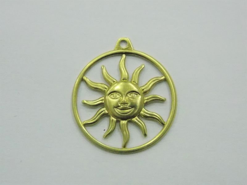 Medal Sun Openwork 25mm with Bail