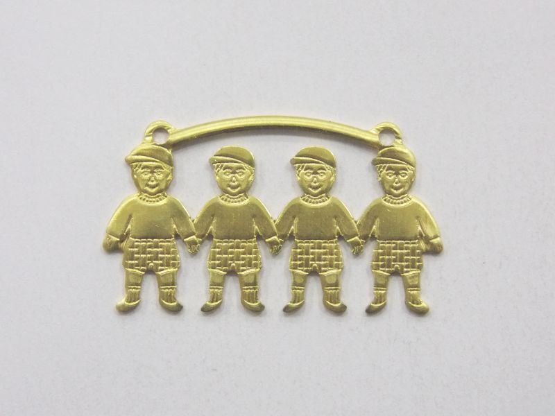 Pareo Ring 4 Boys with 2 Jump Rings 18x30mm