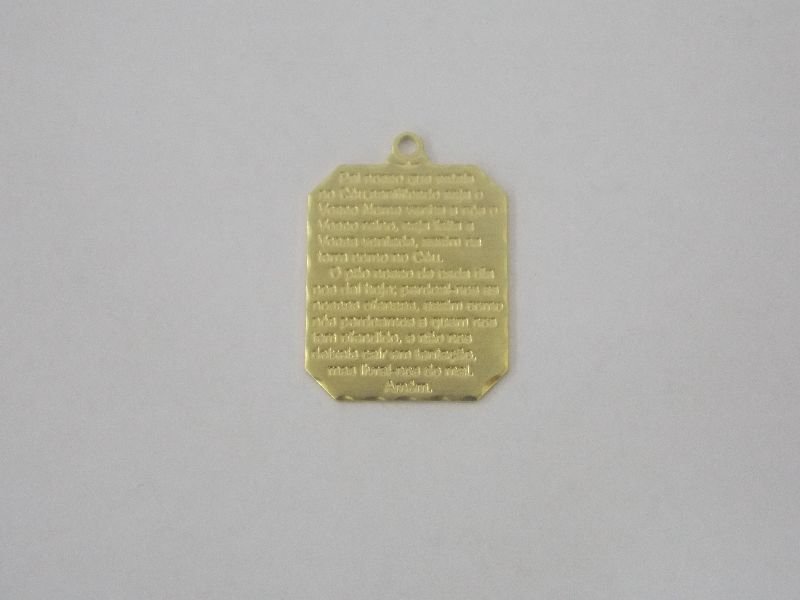 Pendant Plate with Prayer Father Our 23x19mm Sheet 0