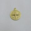 Pendant Round 15mm Star Compass Rose