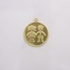 Pendant Round with Couple Stamped 25mm Sheet 0,40