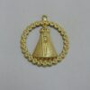 Round 25mm with N. Saint Aparecida Openwork Edge Pearl with Bail