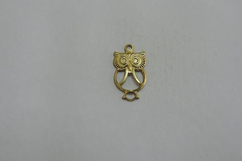 Pendant Owl Small 15mm Openwork with Bail