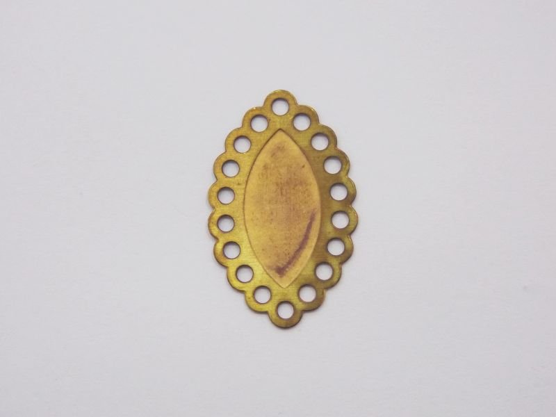 Photo-etched Marquise Edge Holes without Jump Ring 22mm