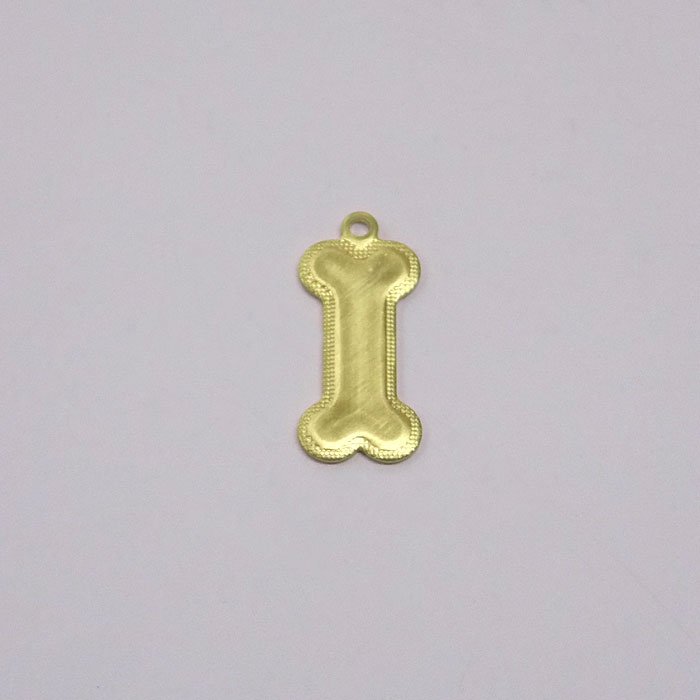 Bone without Openwork Edge Textured Center Plain 18mm with 1 Ca