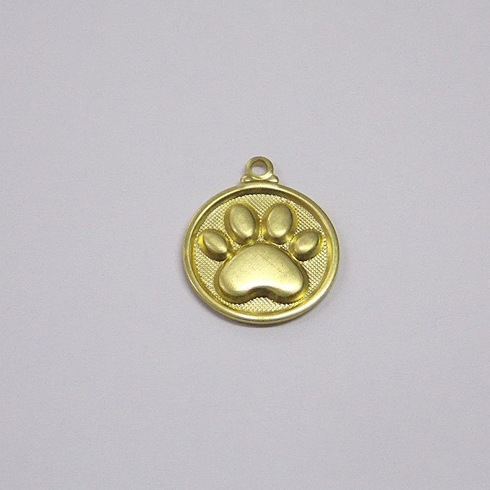Round Paw Pet 15mm with Bail