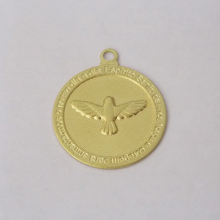 Pendant Round 25mm with Prayer and Holy Spirit N