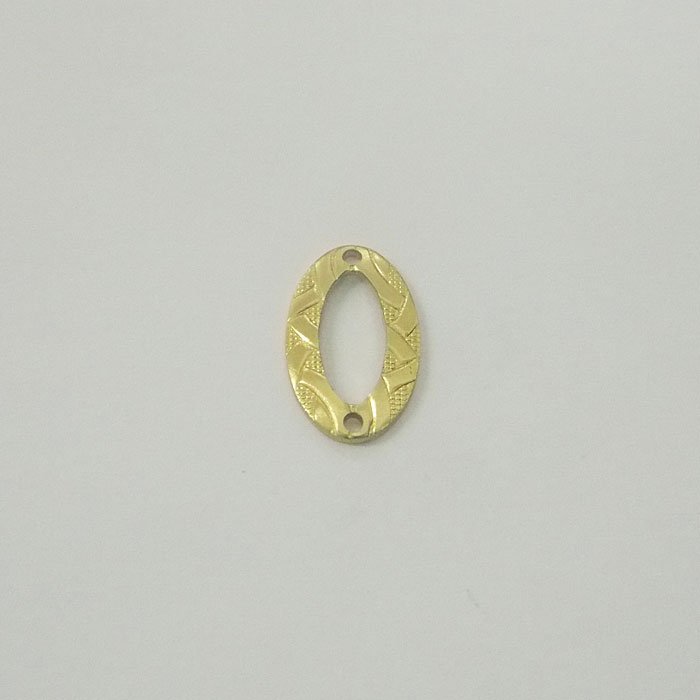 Oval Braided Openwork with 2 Hole 12x7,3mm