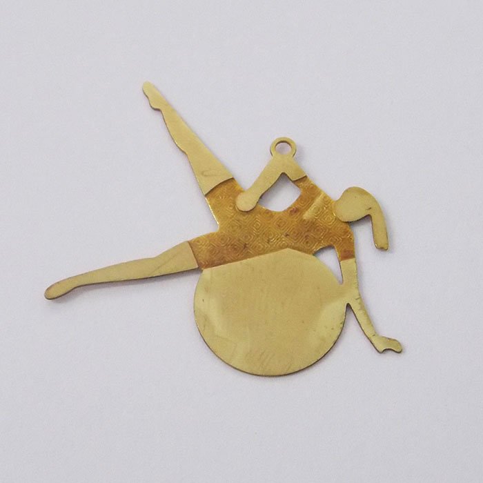 Photo-etched Woman with Ball (pilates) 26mm