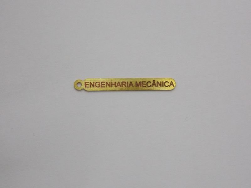 Photo-etched Tag Engraved Mechanics 27x4mm