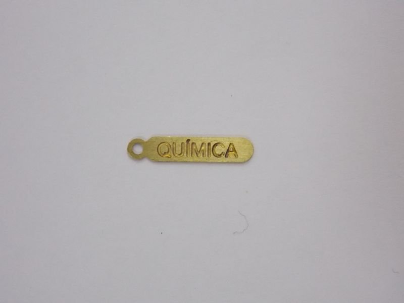 Photo-etched Tag Chemistry 15x3mm