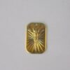 Pendant Plate Diamond-cut Christ 20mm