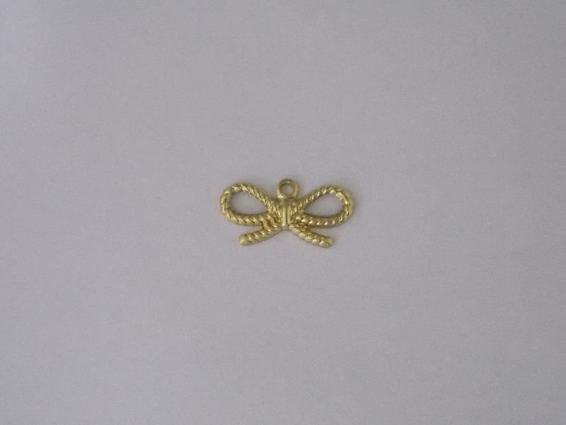 Bow Stamped Rope Chain Openwork 15mm with 1 Bail