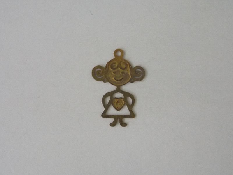 Girl Openwork with Heart 22mm