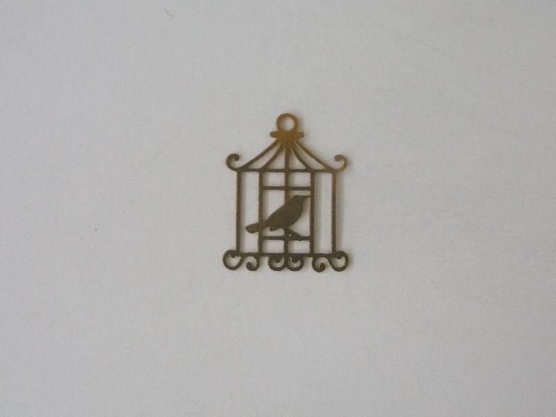Cage with Little Bird 17mm
