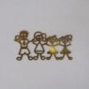 Family Happy - Man Woman 2 Girls 16x32mm
