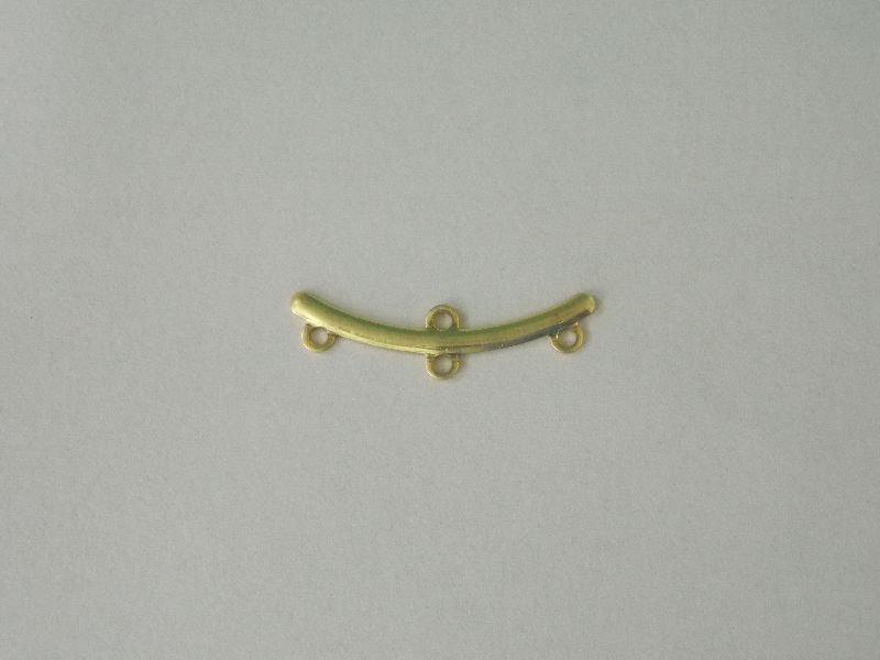 Pareo Ring 25mm Plain Domed with 1 Bail Top 3 Bottom with Jump Ring Closed