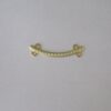 Pareo Ring 25mm Stamped of Small Ball 2 Bail Top 2 Bottom with Jump Ring Clasp