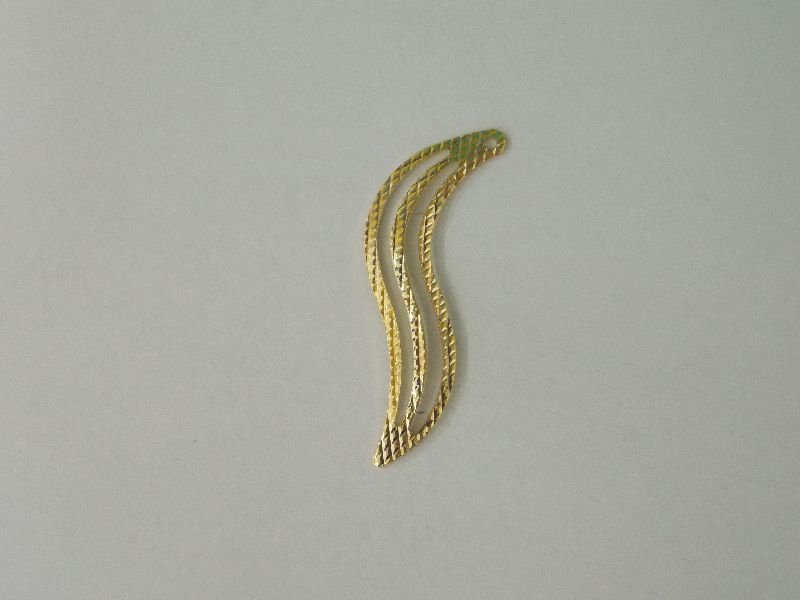 Wave Openwork Diamond-cut with 1 Hole