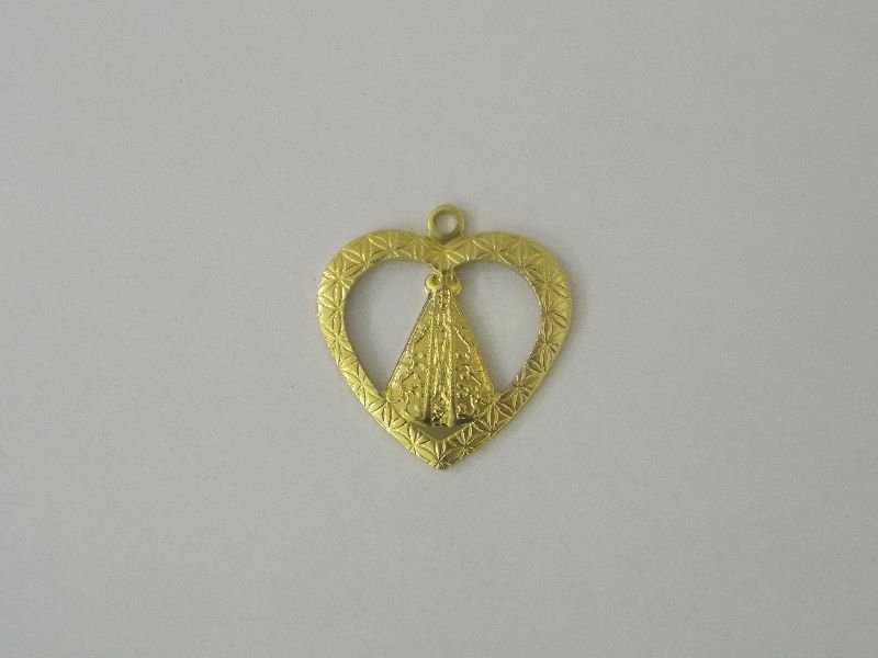 Heart 16mm Openwork with N. without Aparecida with 1 Hole Top