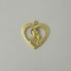 Pendant Heart 16mm Openwork with N. without Carmel with 1 Bail
