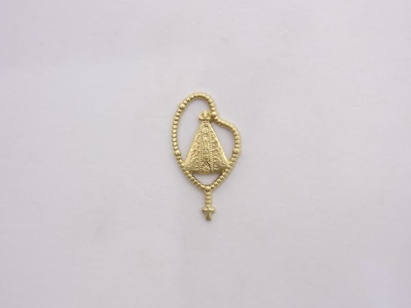 Pendant Rosary with Our Lady Aparecida 27mm Openwork without Ca