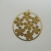 Round Photo-etched Openwork with 7 Flowers 35mm