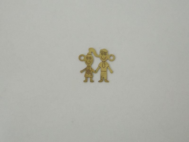 Family Happy Father and Mother 15x15,5mm