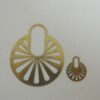 Earring Photo-etched 2 Round Openwork 40mm