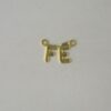 "fe" 15mm with 2 Jump Rings